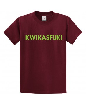 Kwikasfuki Classic Unisex Kids and Adults T-Shirt For Bikers